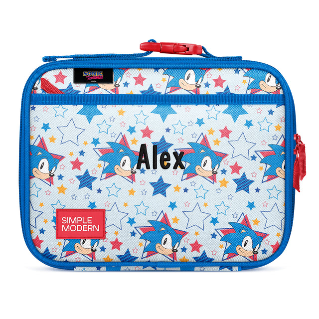 Personalized Sonic the Hedgehog lunch box with Personalized Sonic the Hedgehog lunch box with