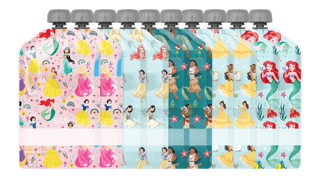 Assorted colorful children's bottles with soft pastel and bright accent colors, featuring pink backgrounds with yellow, magenta, and teal elements. Assorted colorful children's bottles with soft pastel and bright accent colors, featuring pink backgrounds with yellow, magenta, and teal elements.