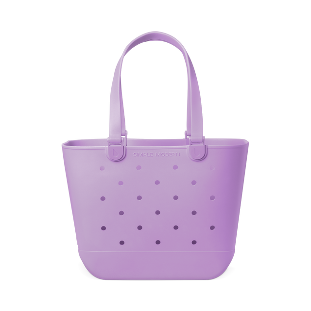 Soft lavender tote bag on white background Soft lavender tote bag on white background
