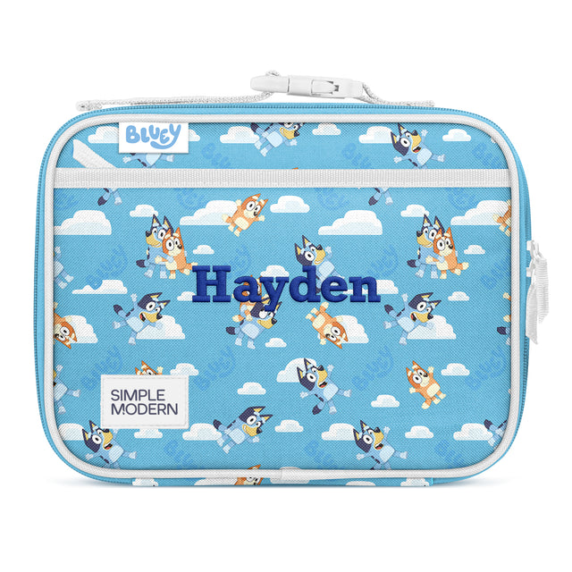 Sky blue insulated lunch box with Sky blue insulated lunch box with