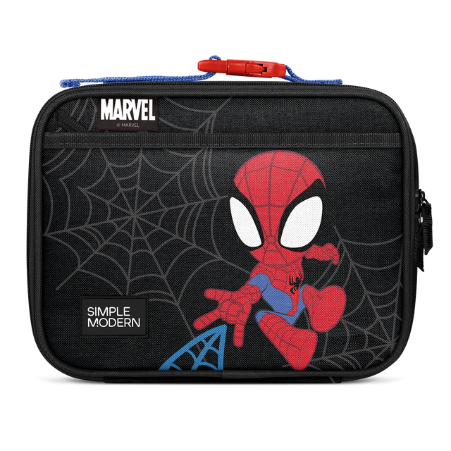 Black Spider-Man kids' phone case with red, white, and blue character design accents Black Spider-Man kids' phone case with red, white, and blue character design accents