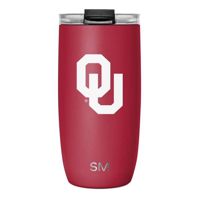 Crimson red insulated tumbler with matte textured finish displayed against white background Crimson red insulated tumbler with matte textured finish displayed against white background