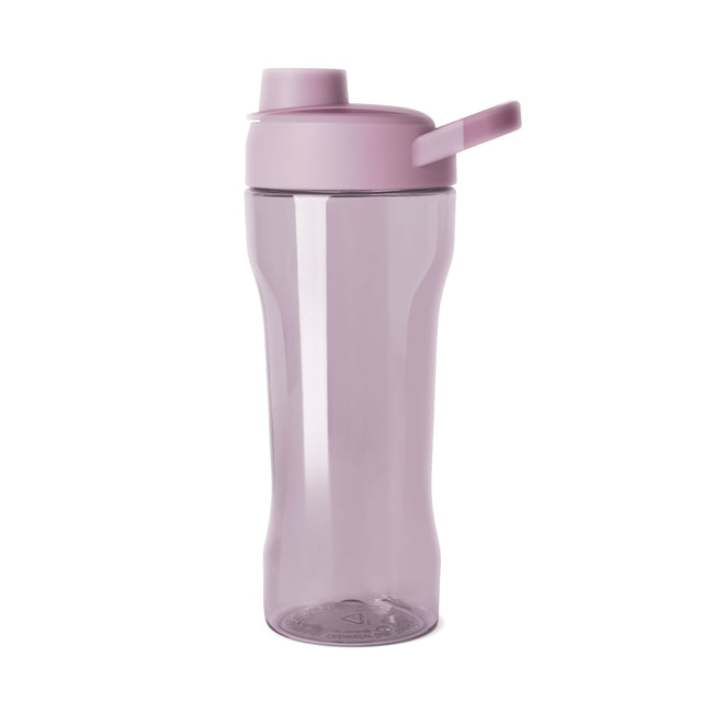 Dusty mauve water bottle with muted pink lid and spout Dusty mauve water bottle with muted pink lid and spout