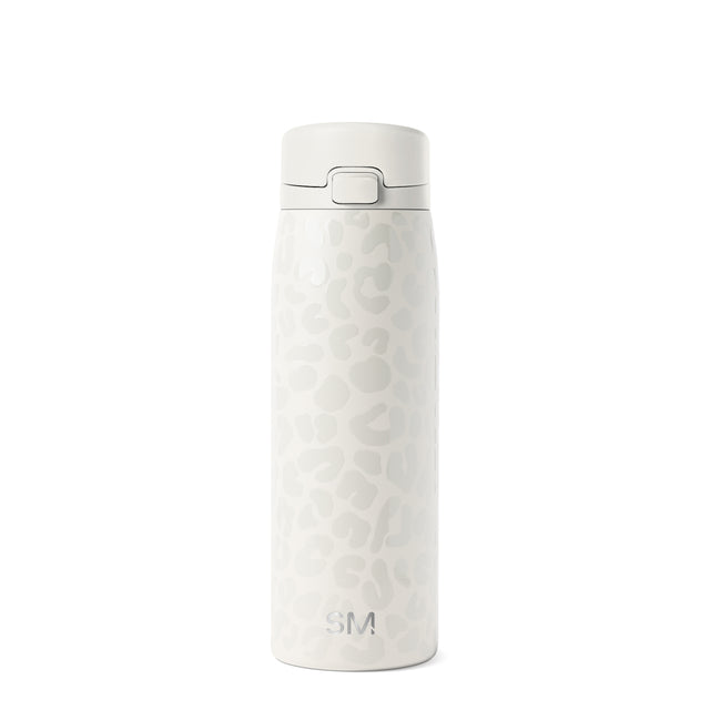 Off-white water bottle with cream-colored body displayed against a light gray background Off-white water bottle with cream-colored body displayed against a light gray background