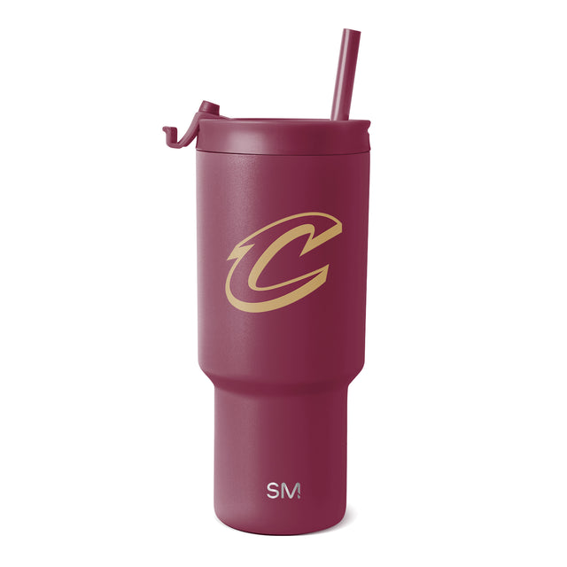 Burgundy insulated tumbler with matte finish on white background Burgundy insulated tumbler with matte finish on white background