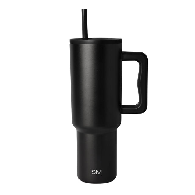 Deep matte black drinkware vessel on white background Deep matte black drinkware vessel on white background