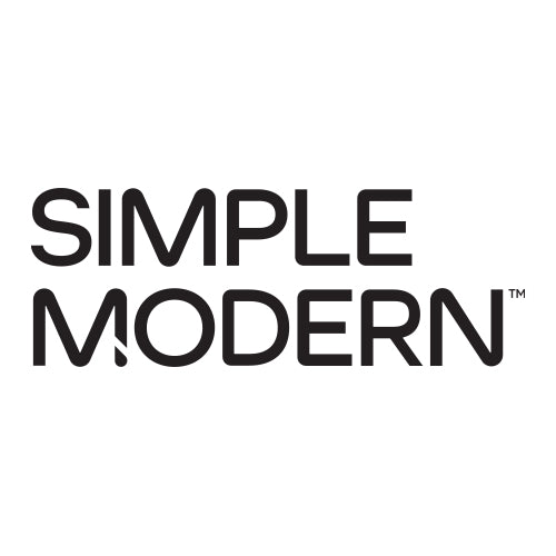 Simple Modern brand logo in bold black sans-serif text on white background Simple Modern brand logo in bold black sans-serif text on white background