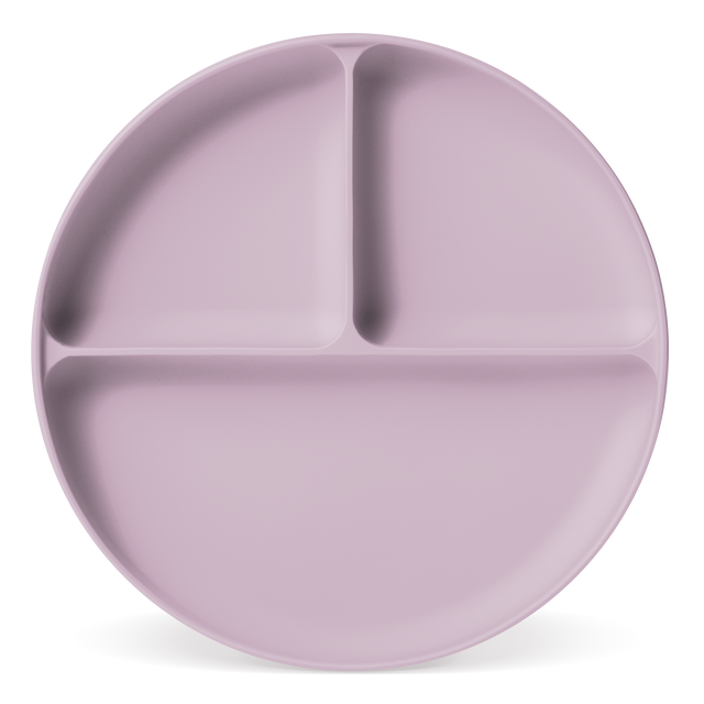 Lavender-pink decorative plate with subtle shadow detailing on white background, displayed at an angle to show three-dimensional form Lavender-pink decorative plate with subtle shadow detailing on white background, displayed at an angle to show three-dimensional form
