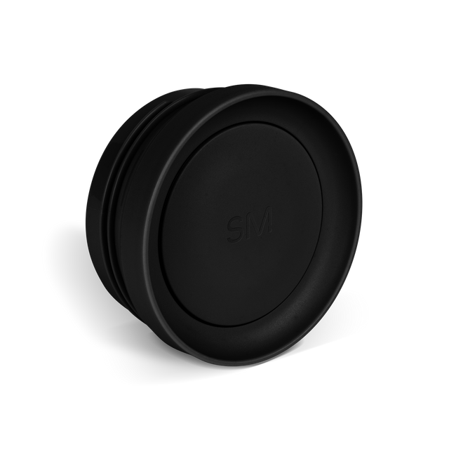 Black HRV-LID-360-MB-M product on white background with gray shadow detail