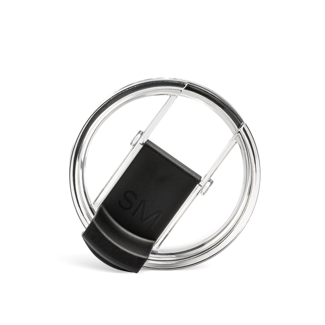 Clear transparent HRV lid with black accents on white background