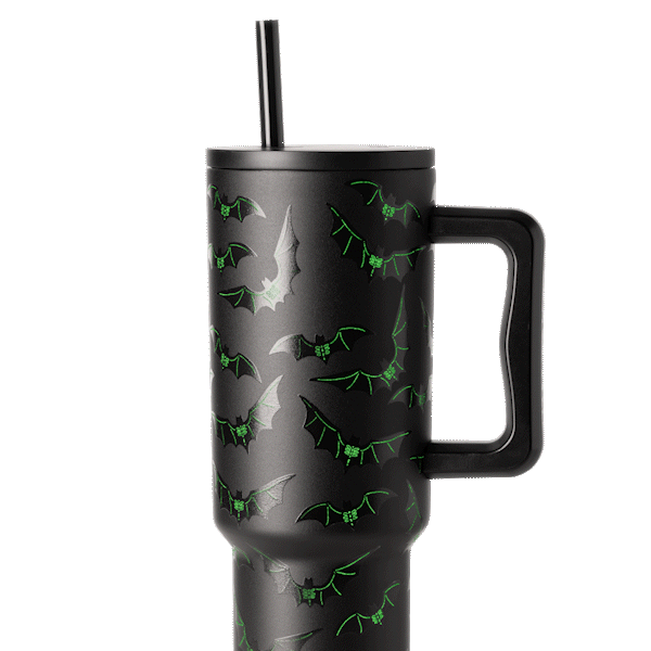 Trek Tumbler in the Bat Skeletons design