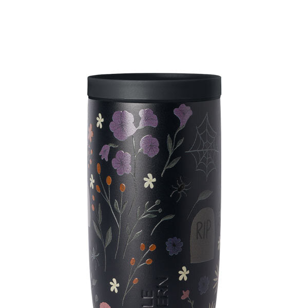Voyager Coffee Tumbler in the Graveyard Garden design